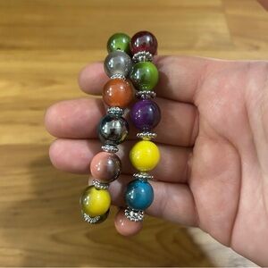 Multicolor Plus Size Beaded Bracelet